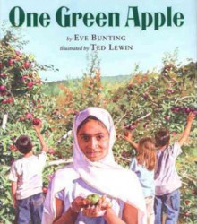 <a href="https://www.bookdepository.com/One-Green-Apple-Eve-Bunting/9780618434770/?a_aid=100508" style="color: #ffffff" rel="noopener noreferrer" target="_blank"><strong><span class="uppercase"><strong>One Green Apple<br></strong></span><em>By Eve Bunting</em><br>It’s hard being the new kid in school, especially when you’re from another country and don’t know the language. </a> One Green apple