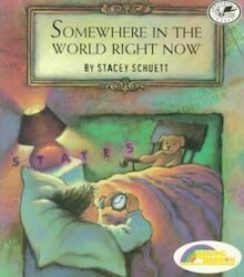 <a href="https://www.bookdepository.com/Somewhere-World-Right-Now-Stacey-Schuett/9780679885498/?a_aid=100508" style="color: #ffffff" rel="noopener noreferrer" target="_blank"><strong>SOMEWHERE IN THE WORLD RIGHT NOW</strong><br><em>By Stacey Schuett<br></em>This book explains to children the complexities of time zones, countries, and continents through terrific verse and paintings, as well as using a simplistic and fun process to describe all the different things that could be happening around the world at any moment.</a>